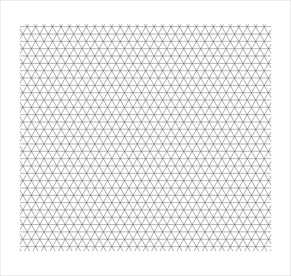 5 Free Isometric Graph Paper Template Isometric Grid Paper