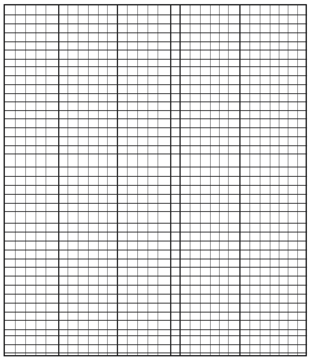 Free Printable Numbered Graph Paper Template [PDF]