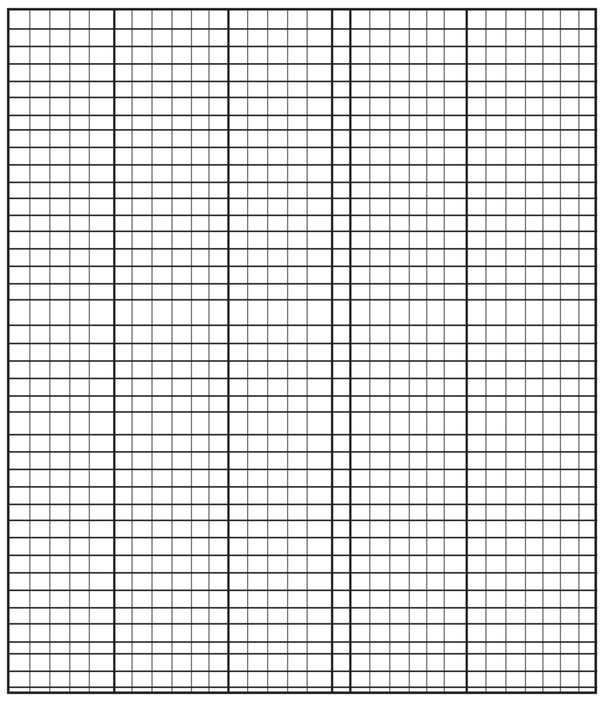 Free Printable Numbered Graph Paper Template PDF 